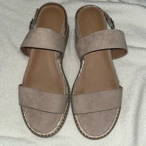 Women's Joelle Wedge Heels - Universal Thread Taupe